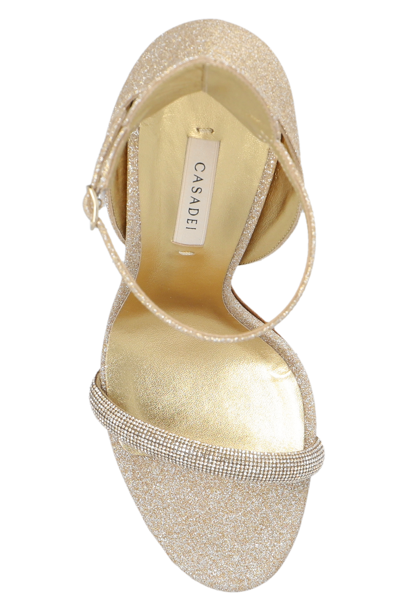 Gold Cappa City Light heeled sandals Casadei Vitkac GB